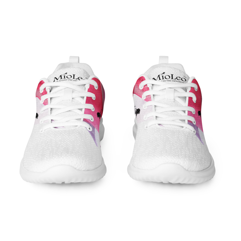 Women’s Athletic Shoes White-Line No.895 "1 of 5K" by MioLeo