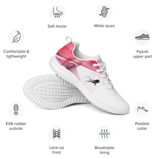 Women’s Athletic Shoes White-Line No.895 "1 of 5K" by MioLeo