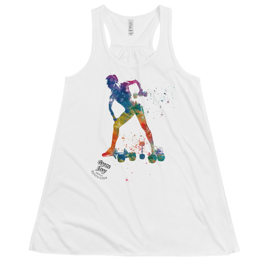 Women's Flowy Racerback Tank Sport-Line No.106 "1 of 50K" by MioLeo