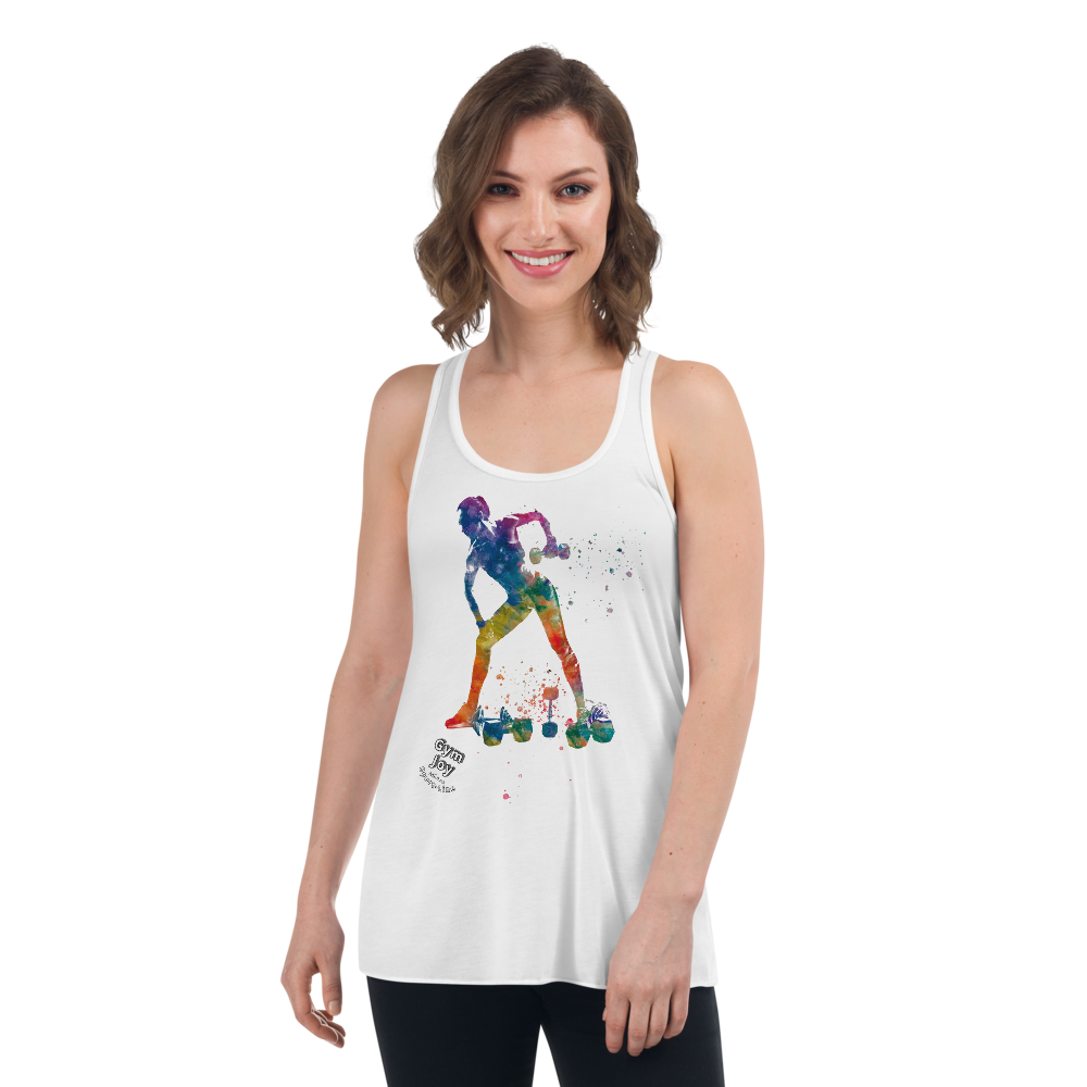 Women's Flowy Racerback Tank Sport-Line No.106 "1 of 50K" by MioLeo