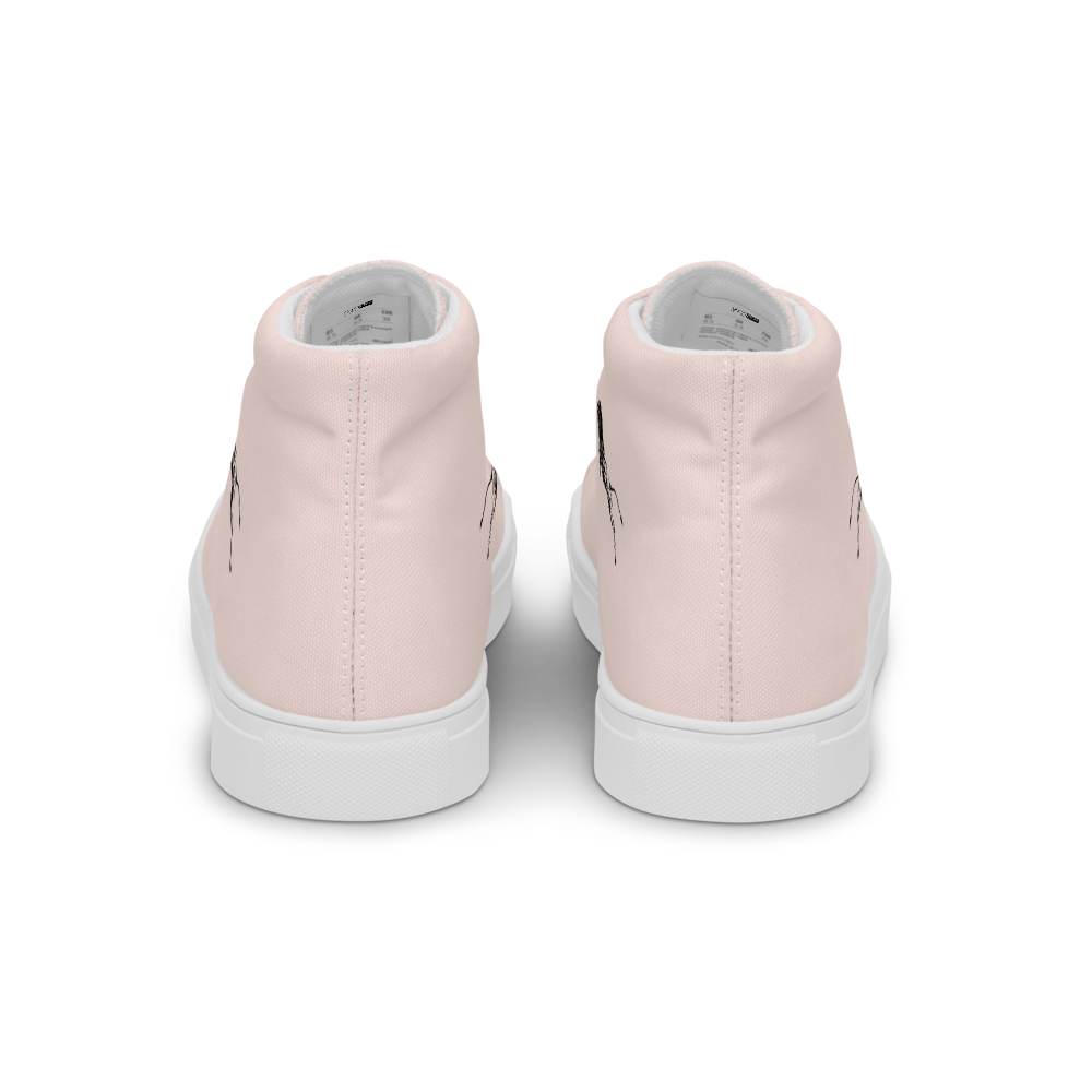 Women’s High Top Canvas Shoes White-Line No.878 "1 of 5K Premium-Exclusive" by MioLeo