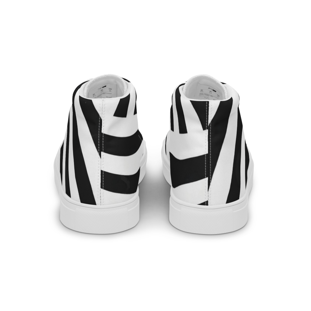 Women’s High Top Canvas Shoes Black-Line No.876 "1 of 1K Master-Exclusive" by Léon LeRef