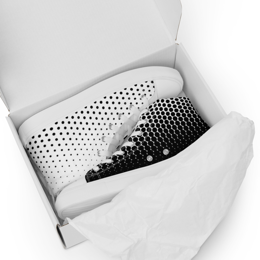Women´s High Top Canvas Shoes Black-Line No.871 "1 of 500 High-End-Exclusive" by Léon LeRef
