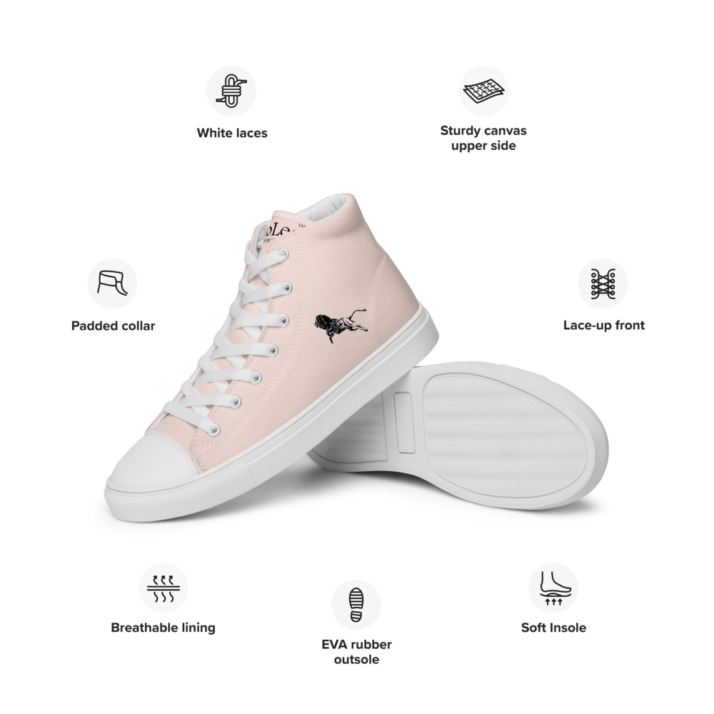 Women’s High Top Canvas Shoes White-Line No.878 "1 of 5K Premium-Exclusive" by MioLeo