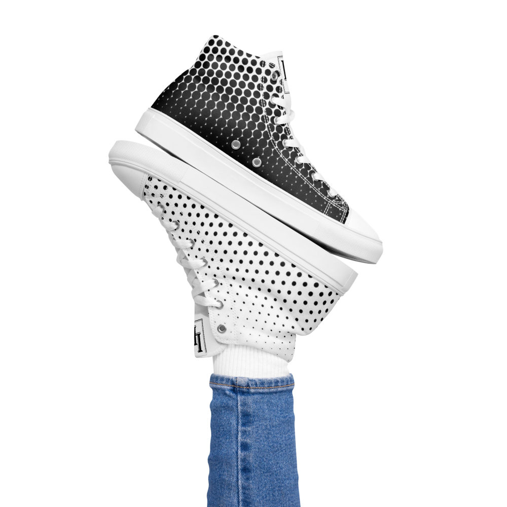 Women´s High Top Canvas Shoes Black-Line No.871 "1 of 500 High-End-Exclusive" by Léon LeRef