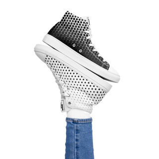 Women´s High Top Canvas Shoes Black-Line No.871 "1 of 500 High-End-Exclusive" by Léon LeRef