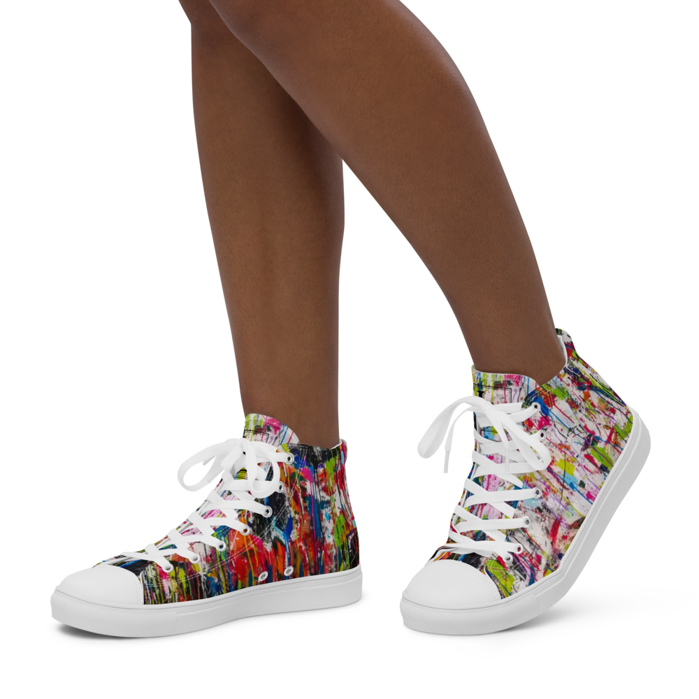 Women’s High Top Canvas Shoes Black-Line No.883 "1 of 500 Ultra-Exclusive" by Léon LeRef