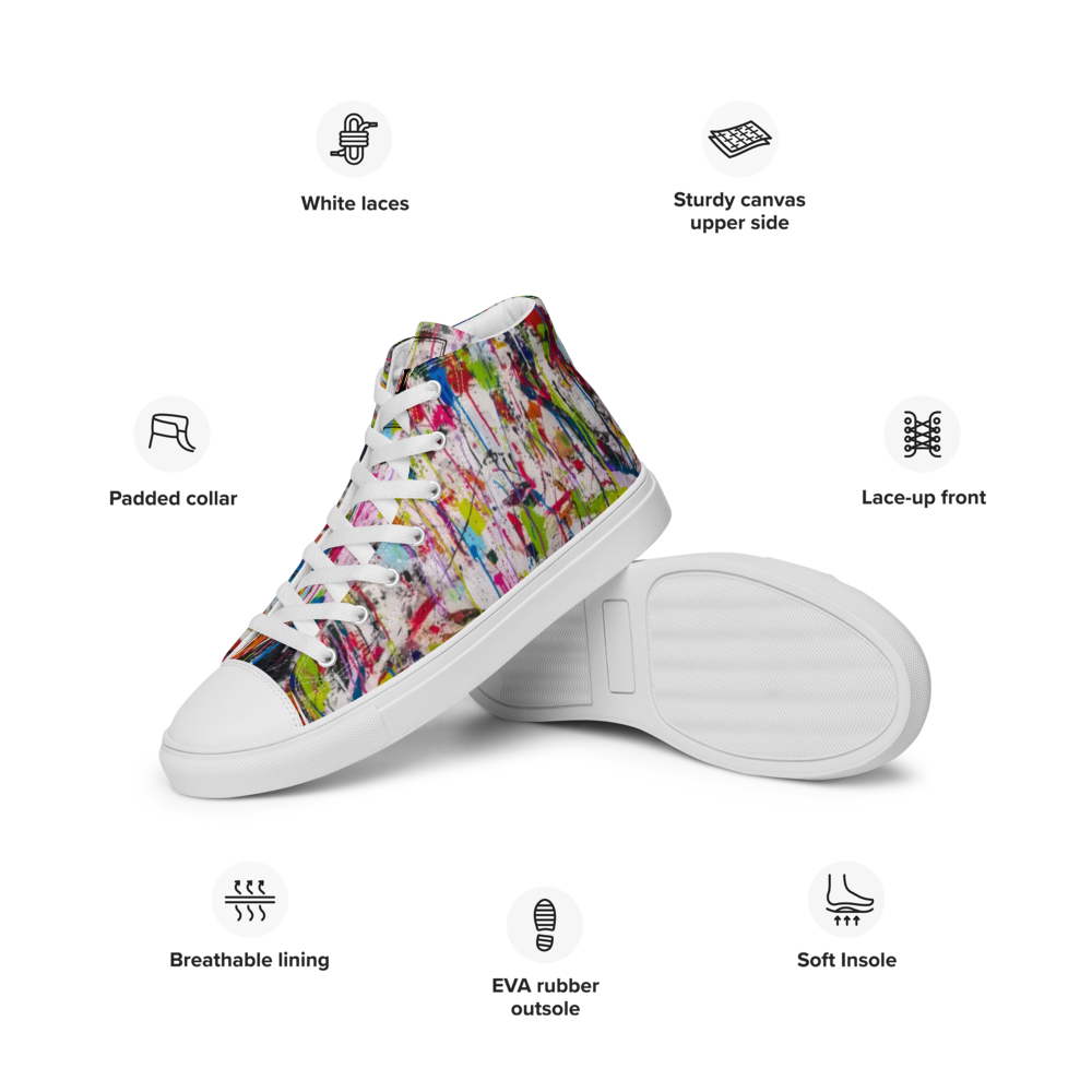 Women’s High Top Canvas Shoes Black-Line No.883 "1 of 500 Ultra-Exclusive" by Léon LeRef