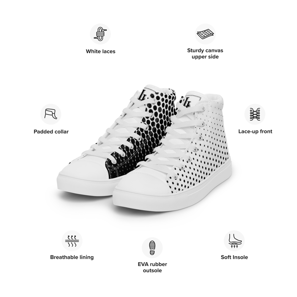 Women´s High Top Canvas Shoes Black-Line No.871 "1 of 500 High-End-Exclusive" by Léon LeRef