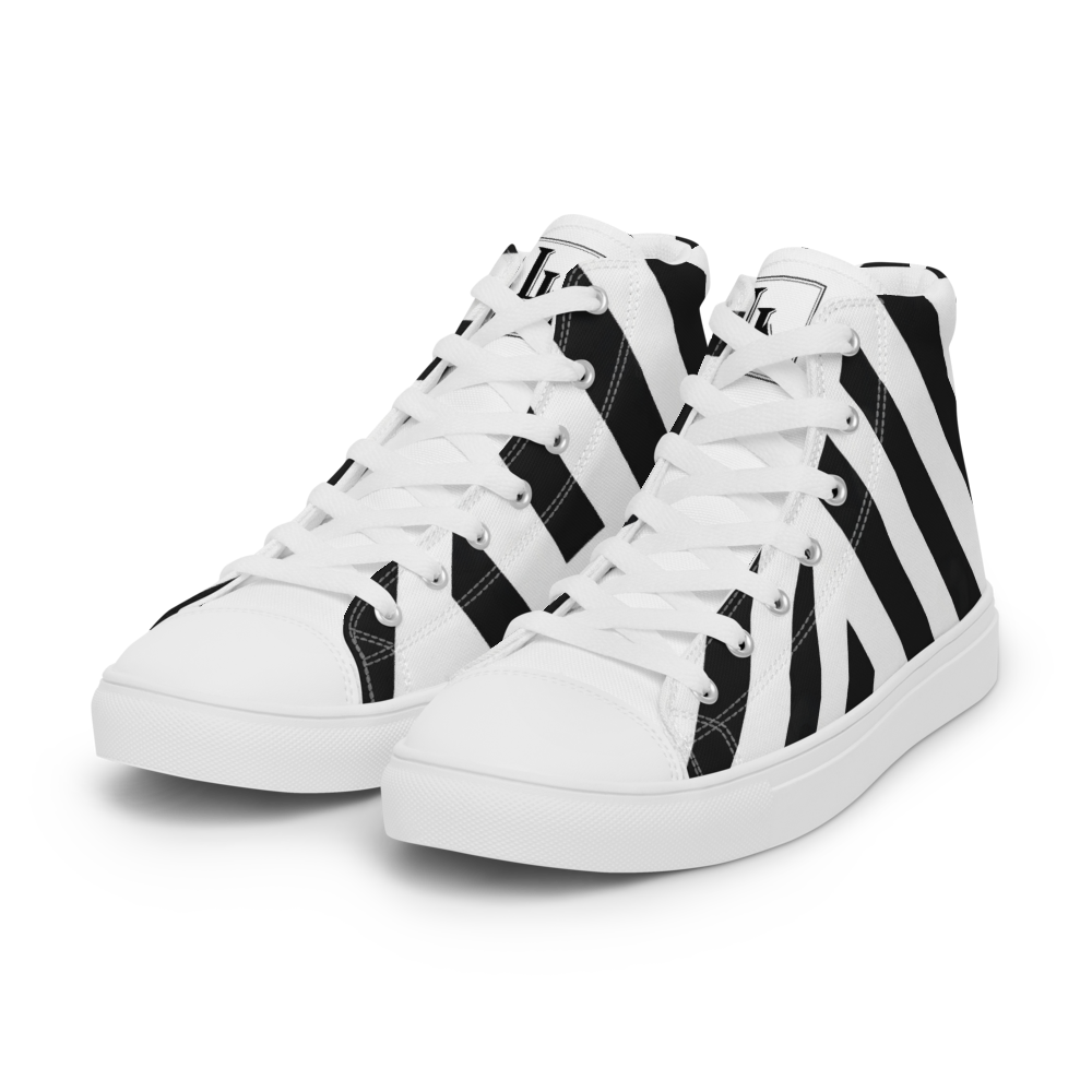 Women’s High Top Canvas Shoes Black-Line No.876 "1 of 1K Master-Exclusive" by Léon LeRef