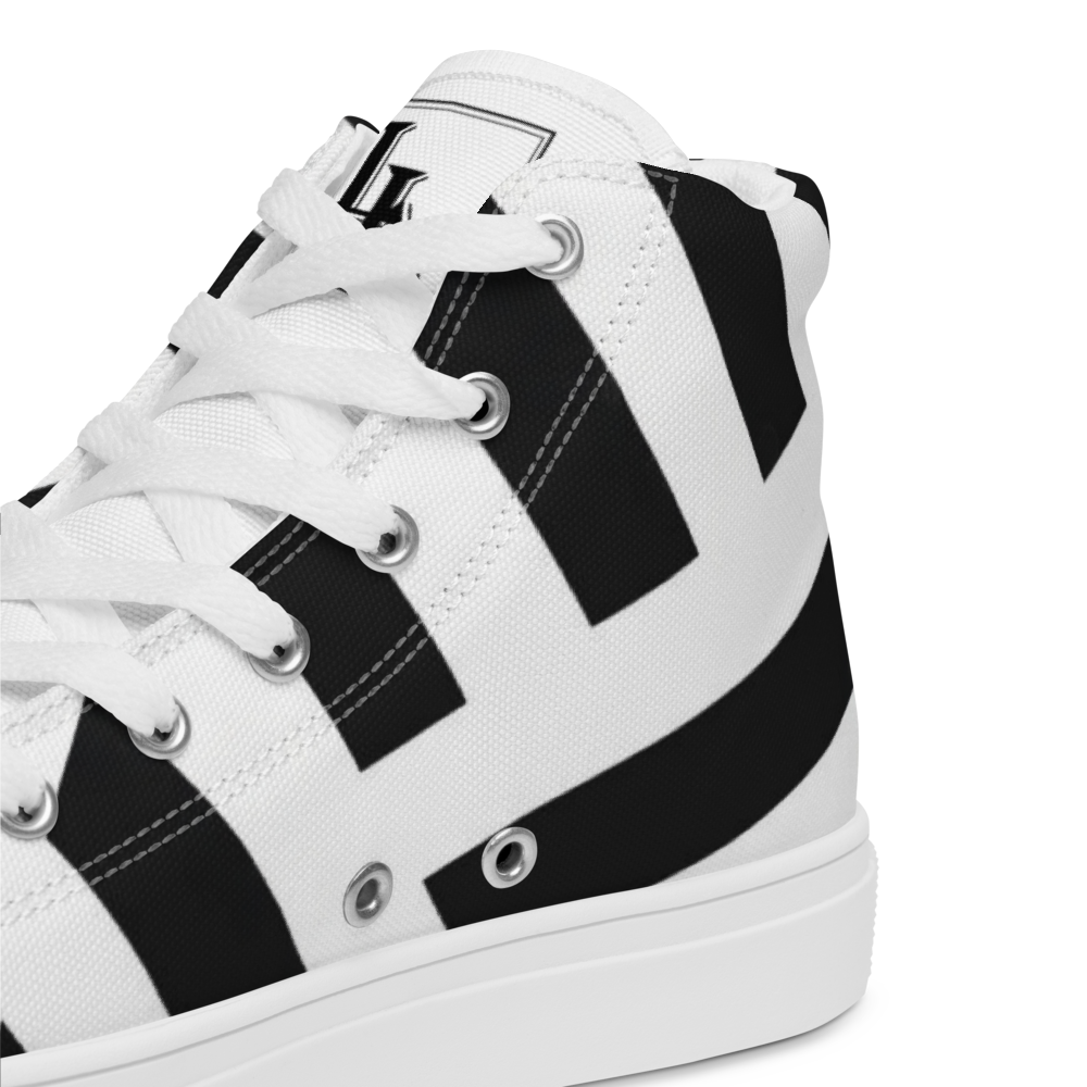 Women’s High Top Canvas Shoes Black-Line No.876 "1 of 2K" by Léon LeRef