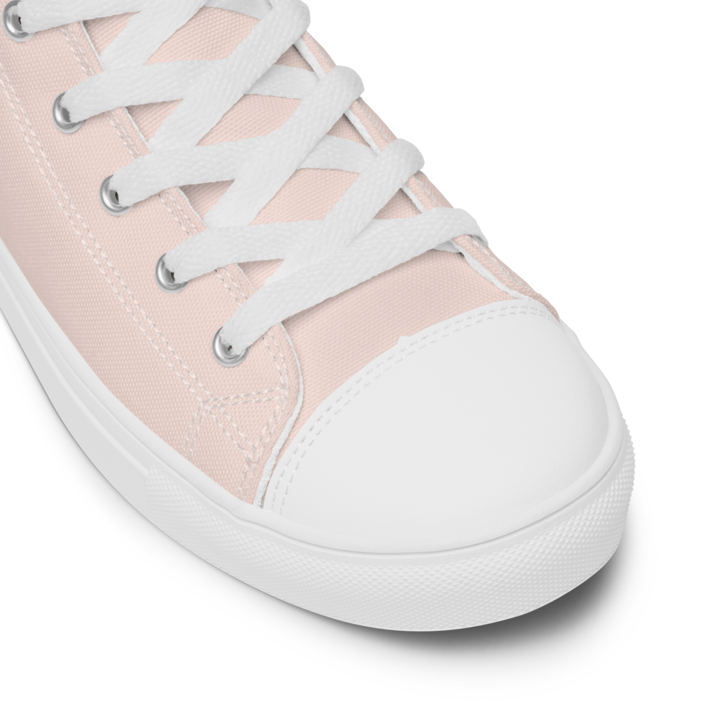 Women’s High Top Canvas Shoes White-Line No.878 "1 of 5K" by MioLeo