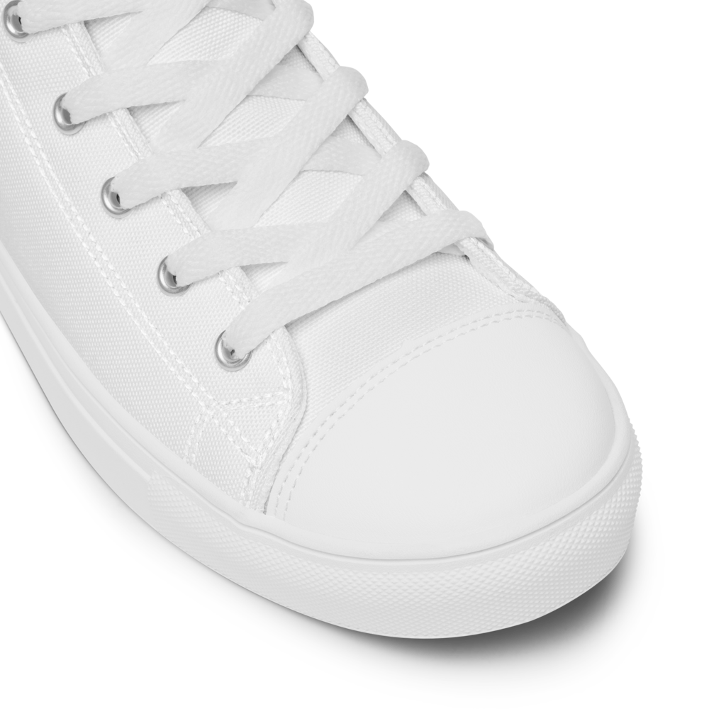 Women’s High Top Canvas Shoes White-Line No.884 "1 of 500" by MioLeo -special sign-