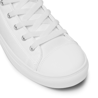 Women’s High Top Canvas Shoes White-Line No.884 "1 of 500" by MioLeo -special sign-