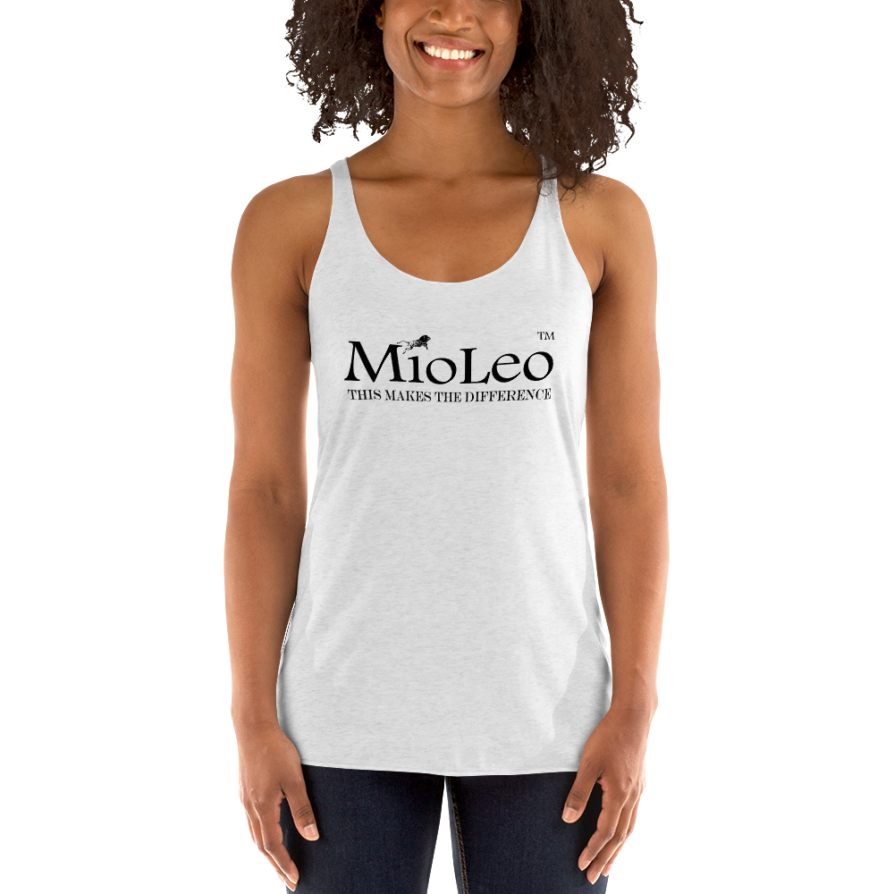 Women's Racerback Tank White-Line No.147 "unlimited" by MioLeo