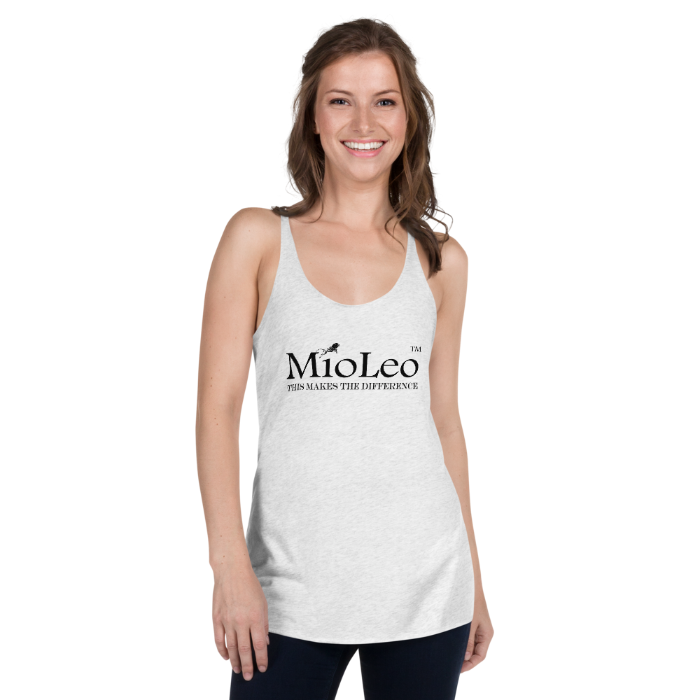 Women's Racerback Tank White-Line No.147 "unlimited" by MioLeo