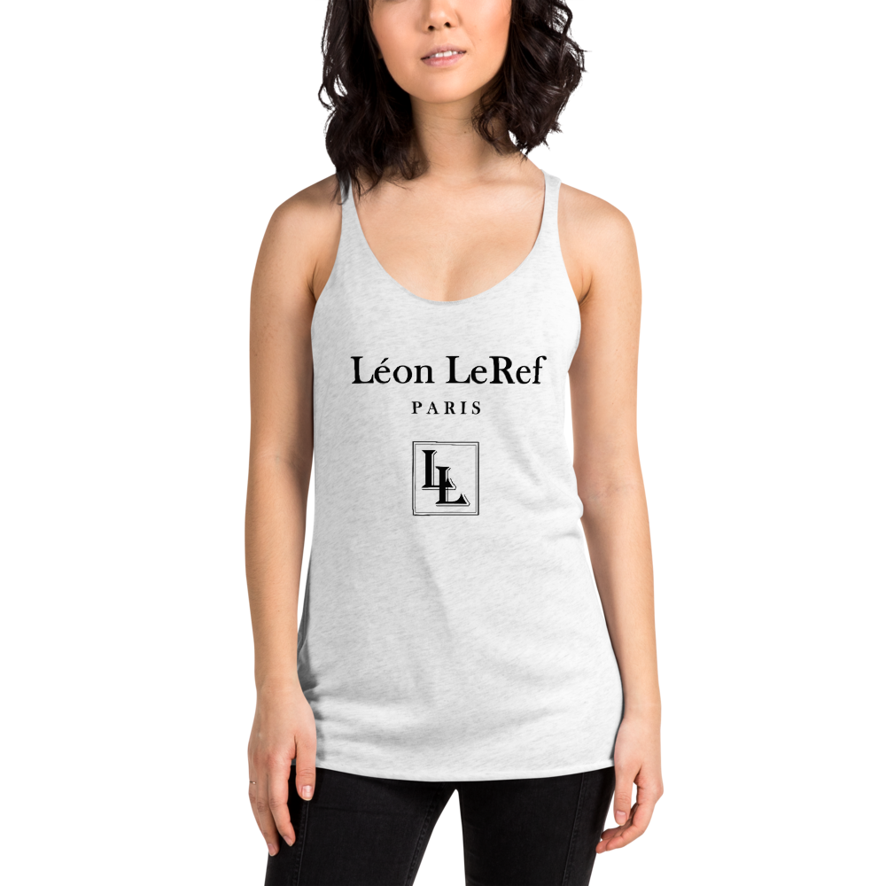 Women's Racerback Tank Black-Line No.045 "unlimited" by Léon LeRef