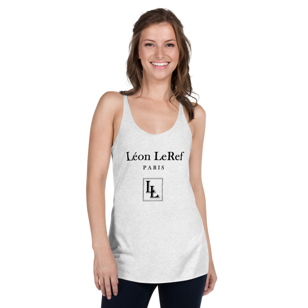 Women's Racerback Tank Black-Line No.045 "unlimited" by Léon LeRef