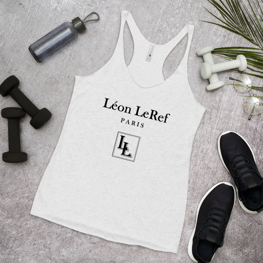 Women's Racerback Tank Black-Line No.045 "unlimited" by Léon LeRef