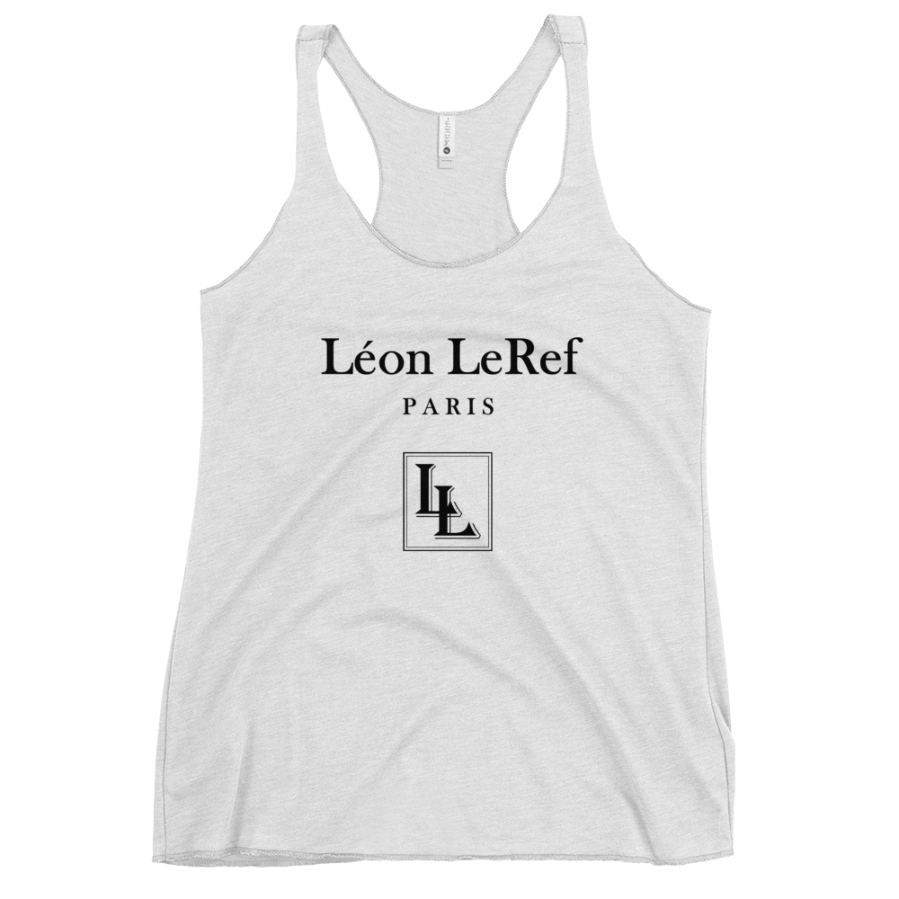 Women's Racerback Tank Black-Line No.045 "unlimited" by Léon LeRef