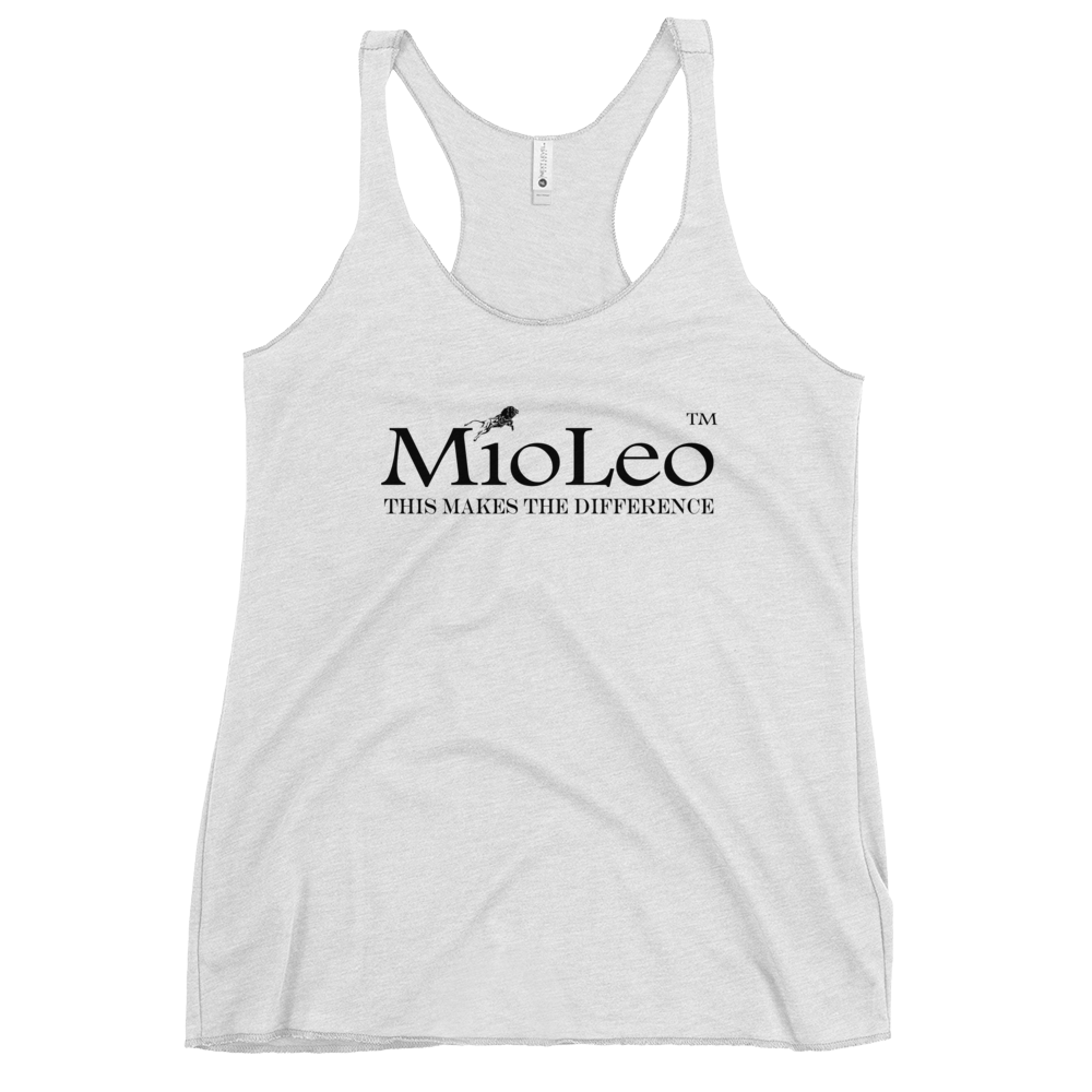 Women's Racerback Tank White-Line No.147 "unlimited" by MioLeo