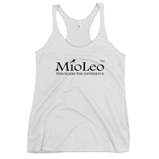 Women's Racerback Tank White-Line No.147 "unlimited" by MioLeo