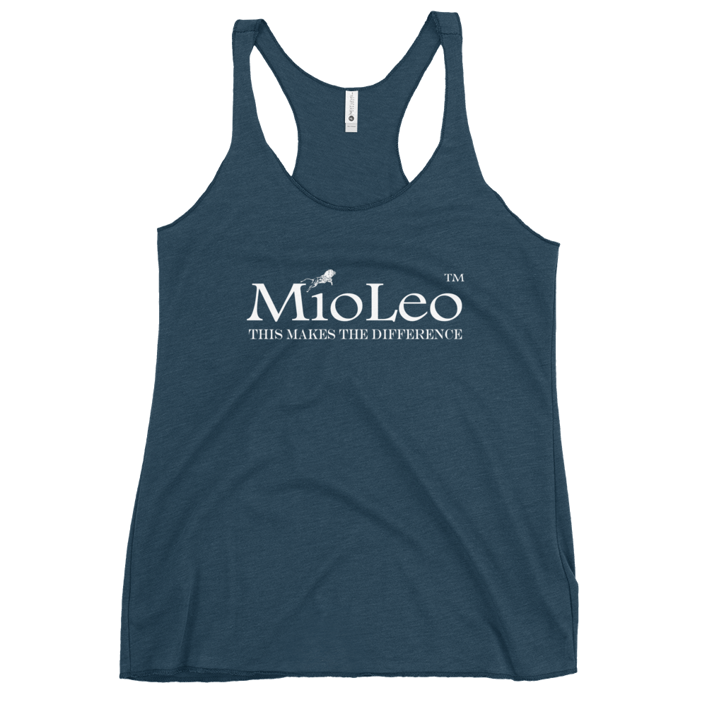 Women's Racerback Tank White-Line No.148 "unlimited" by MioLeo