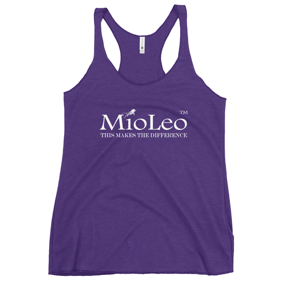 Women's Racerback Tank White-Line No.148 "unlimited" by MioLeo