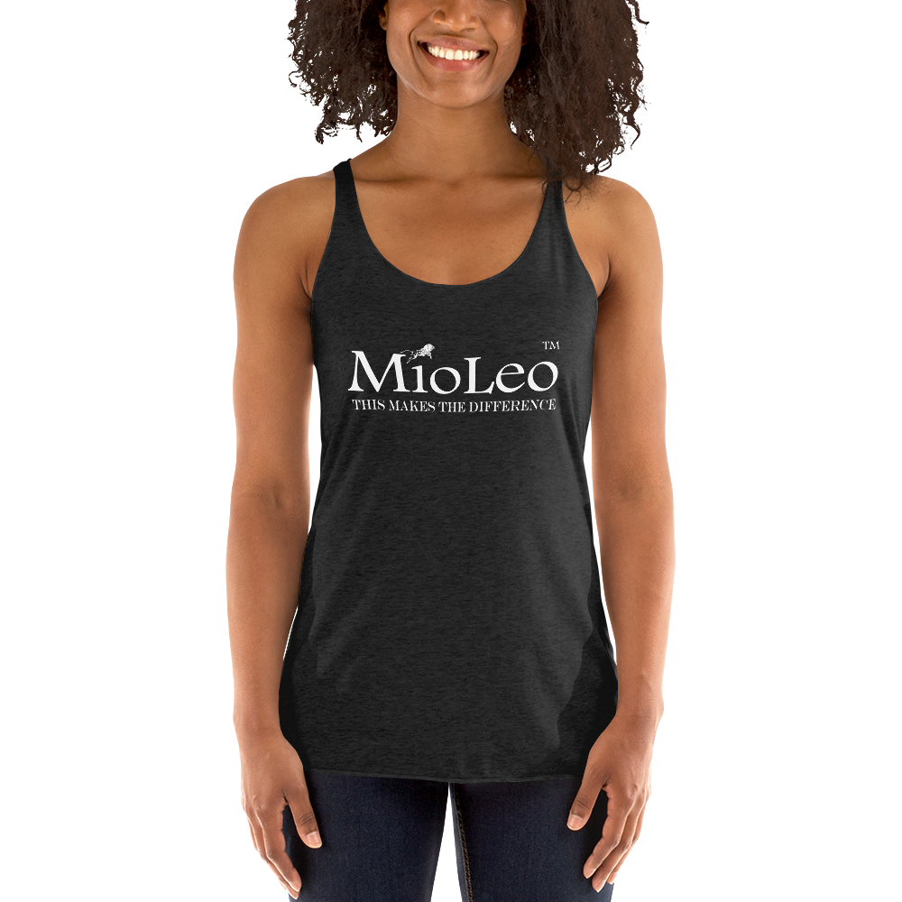 Women's Racerback Tank White-Line No.148 "unlimited" by MioLeo