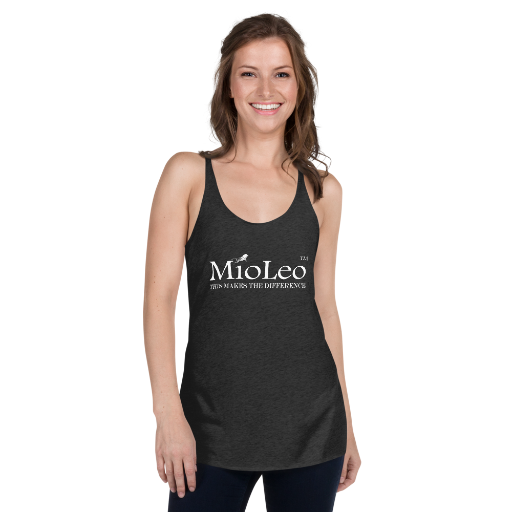 Women's Racerback Tank White-Line No.148 "unlimited" by MioLeo