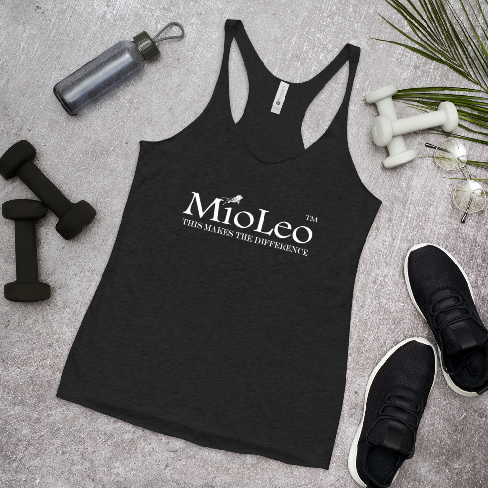 Women's Racerback Tank White-Line No.148 "unlimited" by MioLeo