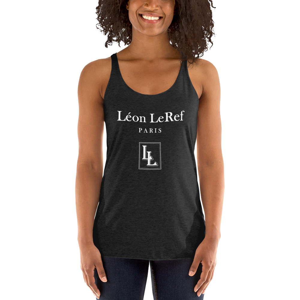 Women's Racerback Tank Black-Line No.046 "unlimited" by Léon LeRef