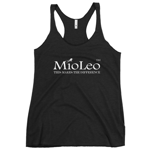 Women's Racerback Tank White-Line No.148 "unlimited" by MioLeo