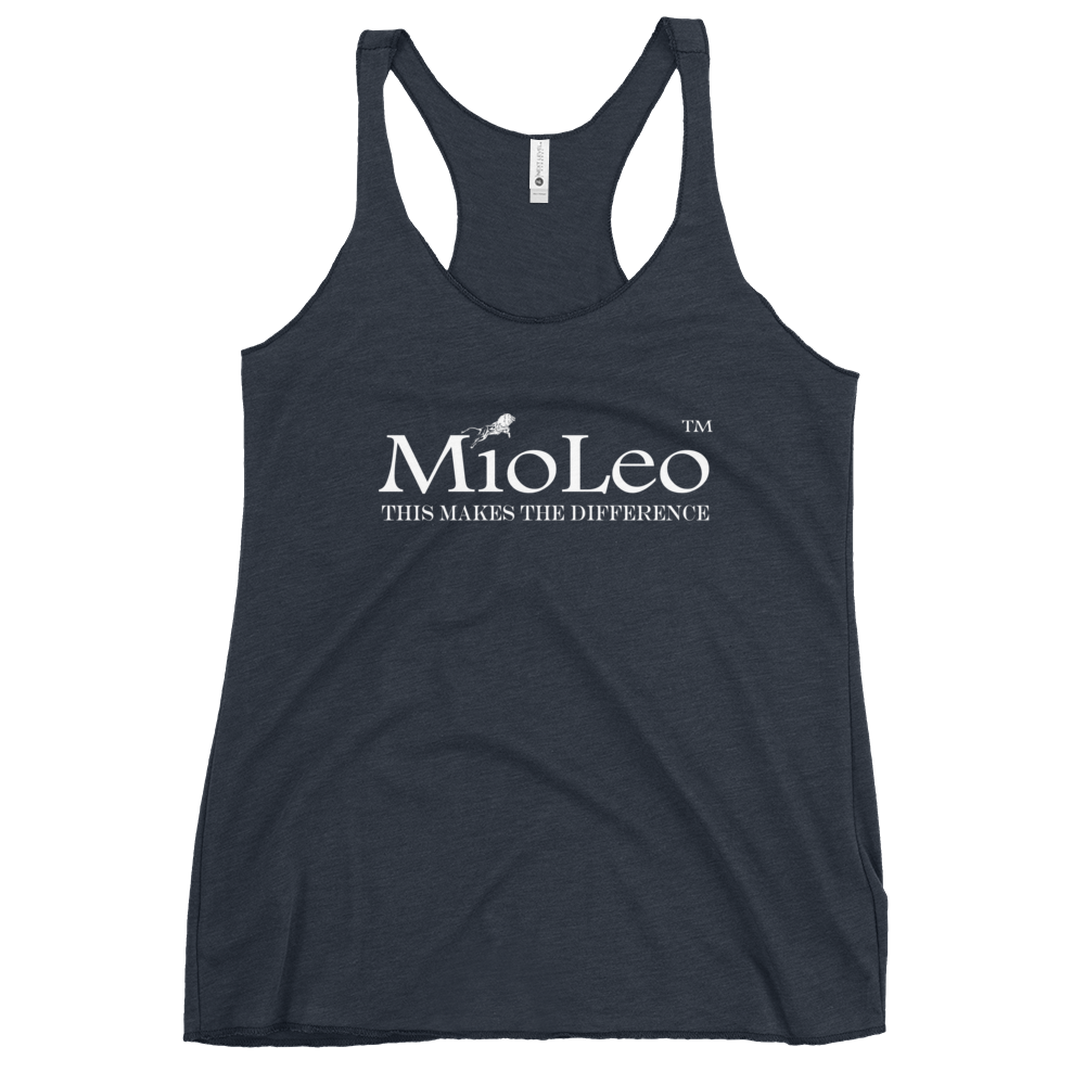 Women's Racerback Tank White-Line No.148 "unlimited" by MioLeo