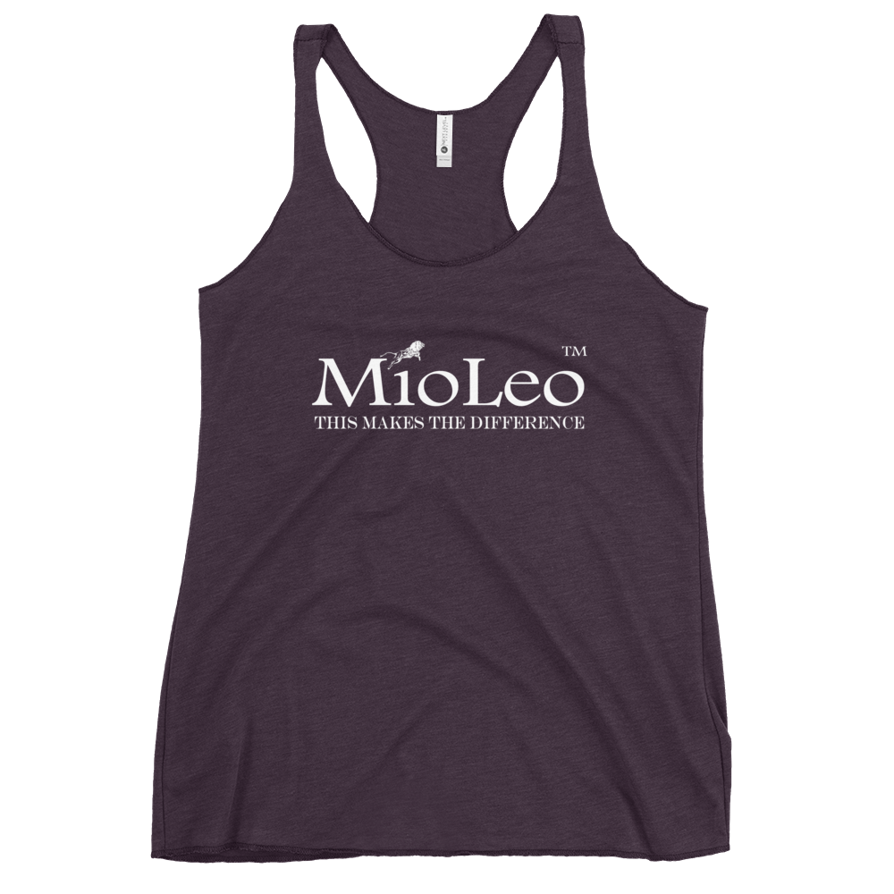 Women's Racerback Tank White-Line No.148 "unlimited" by MioLeo