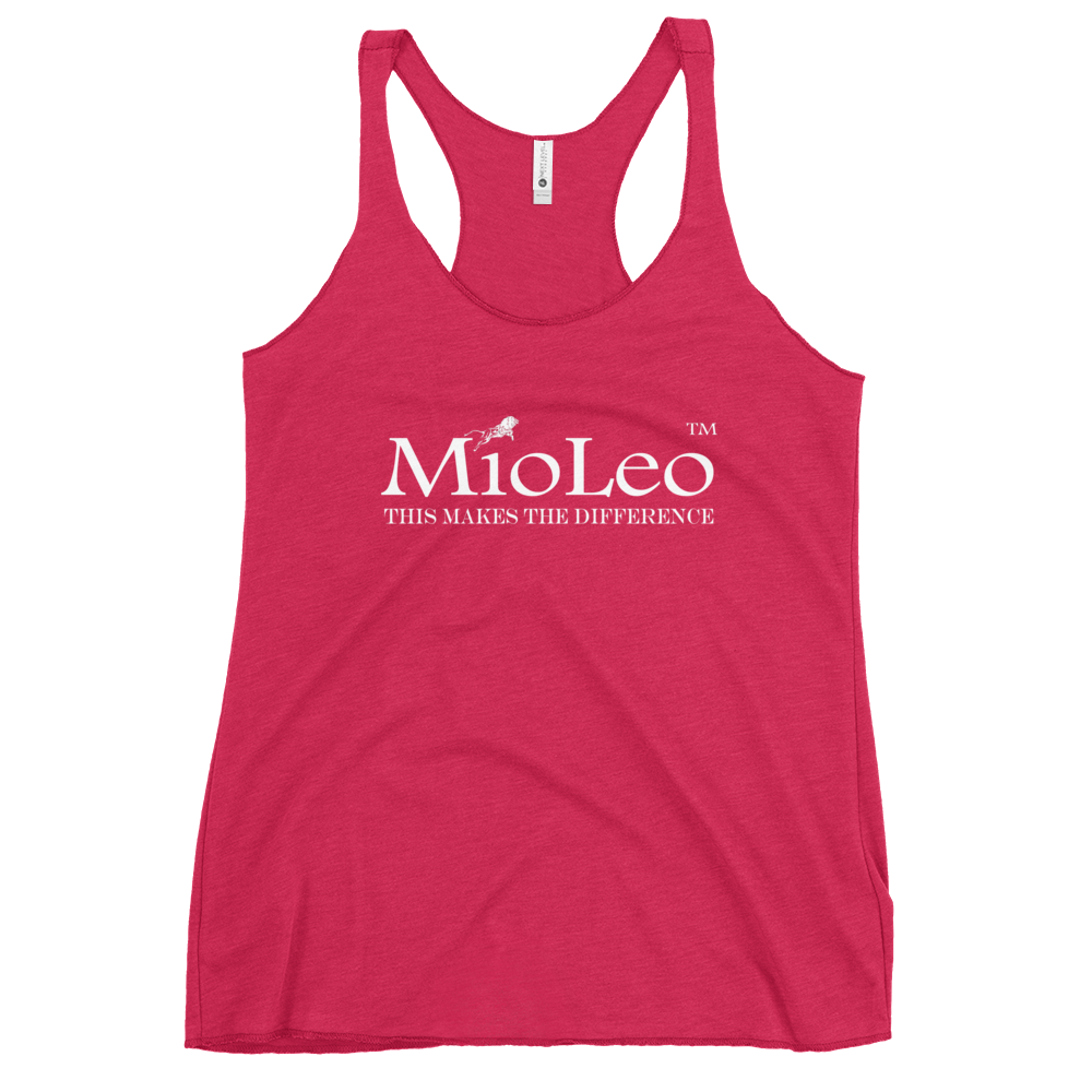 Women's Racerback Tank White-Line No.148 "unlimited" by MioLeo