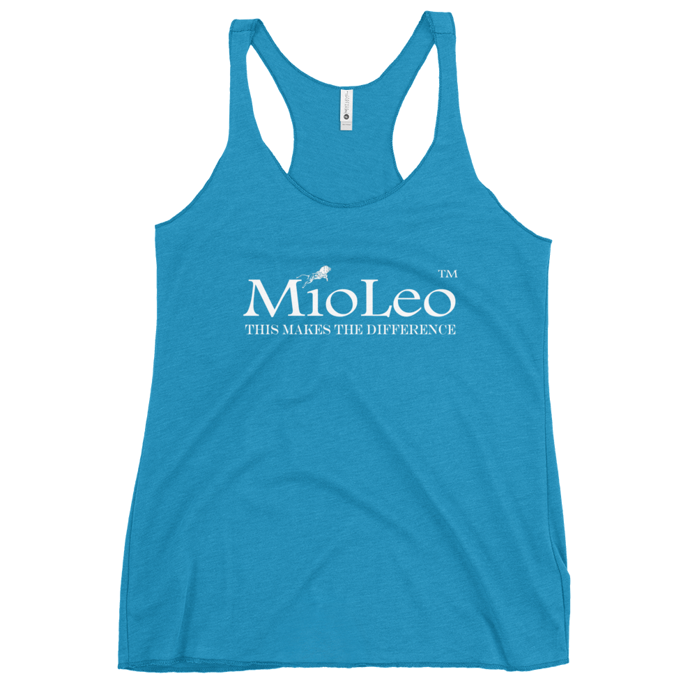 Women's Racerback Tank White-Line No.148 "unlimited" by MioLeo