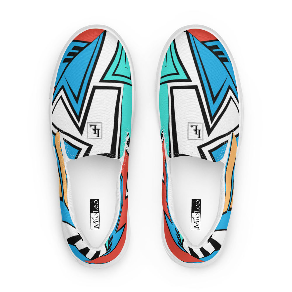 Women’s Slip-On Canvas Shoes Black-Line No.886 "1 of 100 Super-Ultra-Exclusive" by Léon LeRef