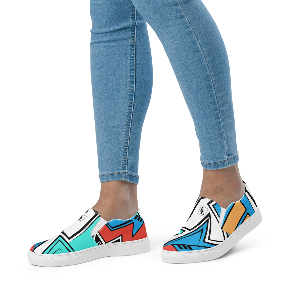 Women’s Slip-On Canvas Shoes Black-Line No.886 "1 of 100 Super-Ultra-Exclusive" by Léon LeRef