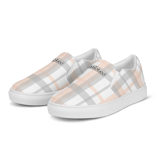 Women’s Slip-On Canvas Shoes White-Line No.866 "1 of 5K" by MioLeo