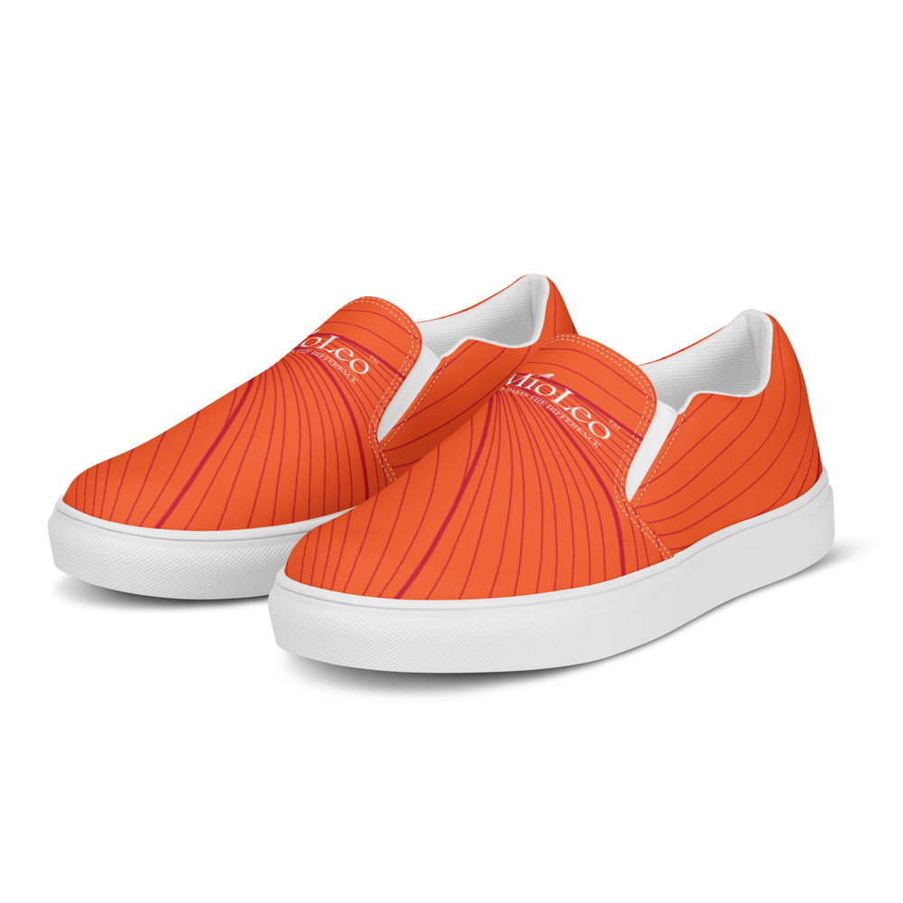 Women’s Slip-On Canvas Shoes White-Line No.868 "1 of 1K Master-Exclusive" by MioLeo