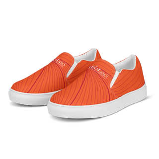 Women’s Slip-On Canvas Shoes White-Line No.868 "1 of 1K Master-Exclusive" by MioLeo