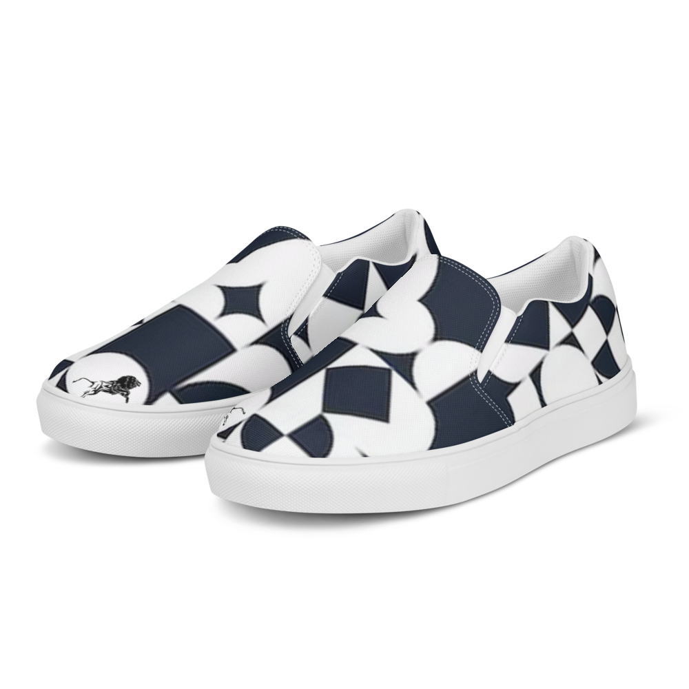 Women’s Slip-On Canvas Shoes Black-Line No.869 "1 of 250 Ultra-Exclusive" by Léon LeRef