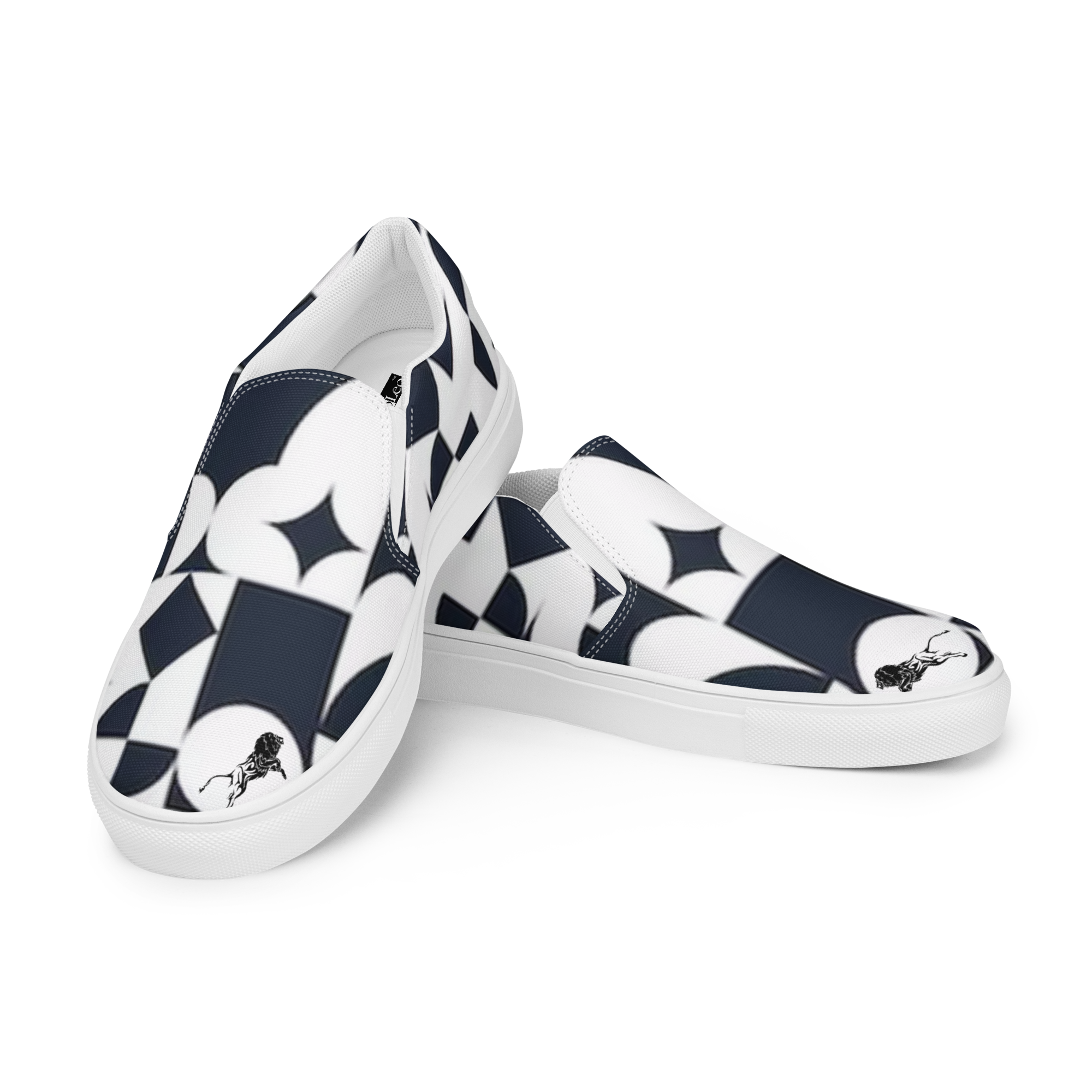 Women’s Slip-On Canvas Shoes Black-Line No.869 "1 of 250 Ultra-Exclusive" by Léon LeRef