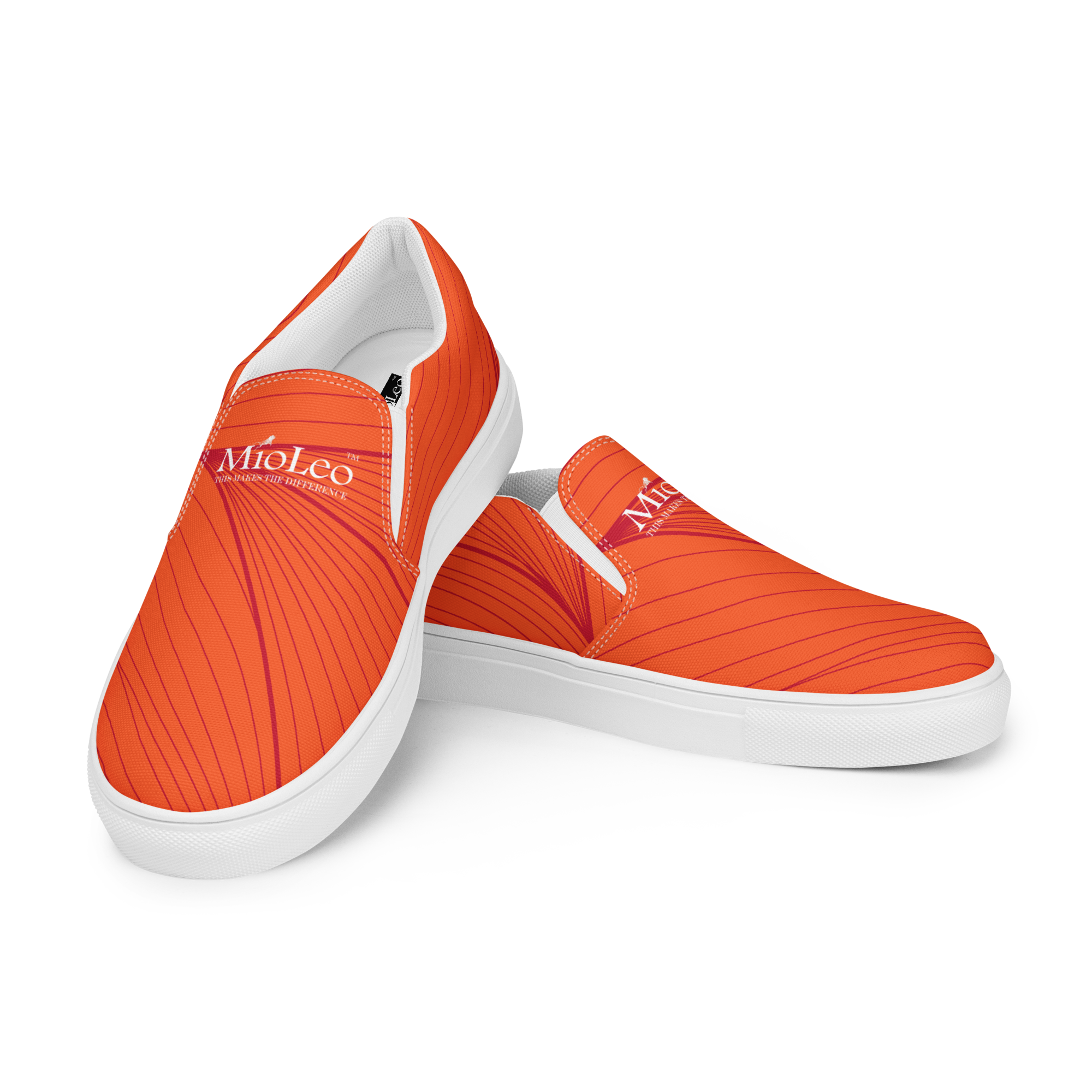 Women’s Slip-On Canvas Shoes White-Line No.868 "1 of 1K Master-Exclusive" by MioLeo