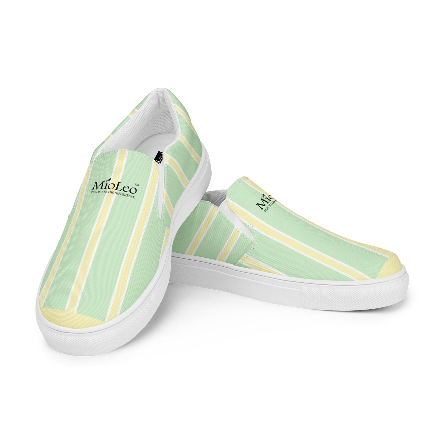 Women’s Slip-On Canvas Shoes White-Line No.870 "1 of 5K" by MioLeo