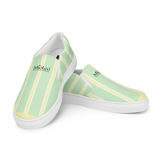 Women’s Slip-On Canvas Shoes White-Line No.870 "1 of 5K" by MioLeo