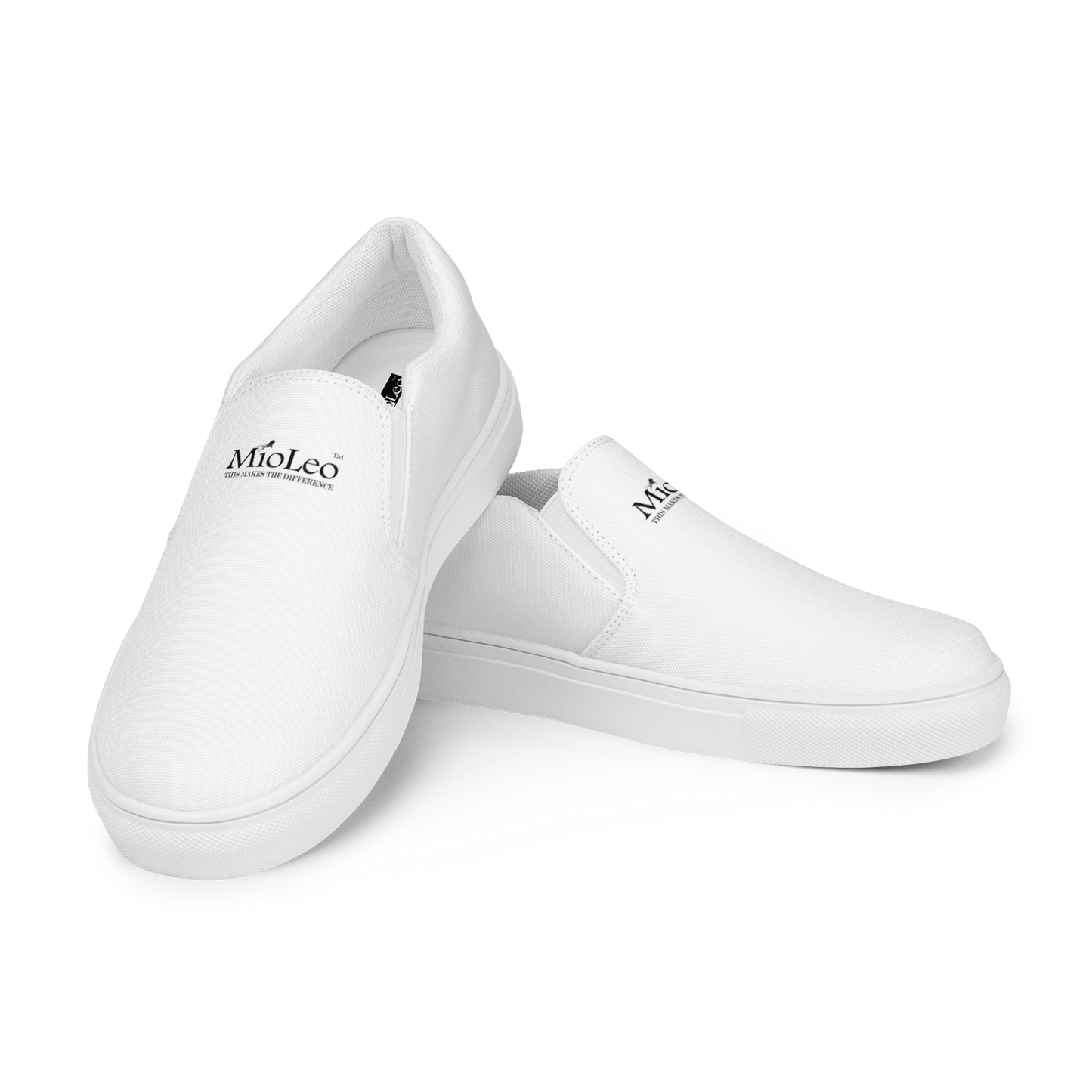 Women’s Slip-On Canvas Shoes White-Line No.886 "1 of 500" by MioLeo -special sign-