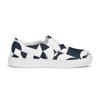 Women’s Slip-On Canvas Shoes Black-Line No.869 "1 of 250 Ultra-Exclusive" by Léon LeRef
