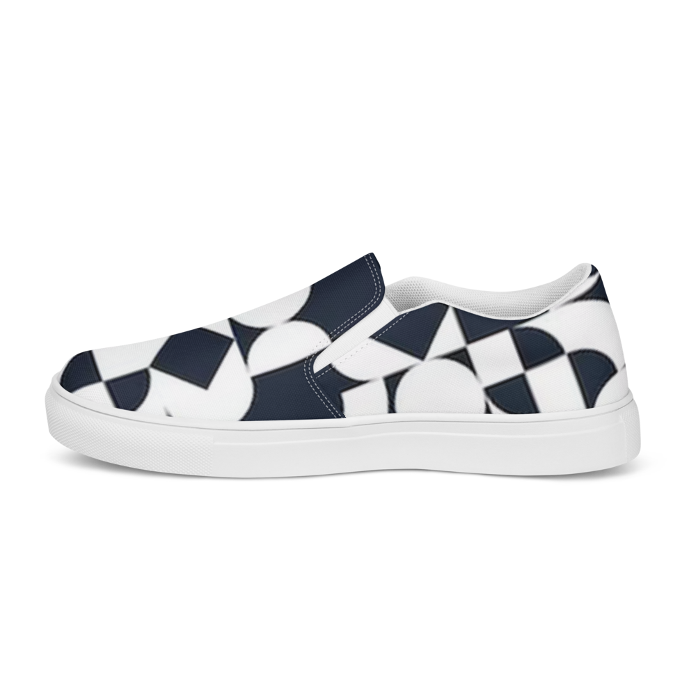 Women’s Slip-On Canvas Shoes Black-Line No.869 "1 of 250 Ultra-Exclusive" by Léon LeRef